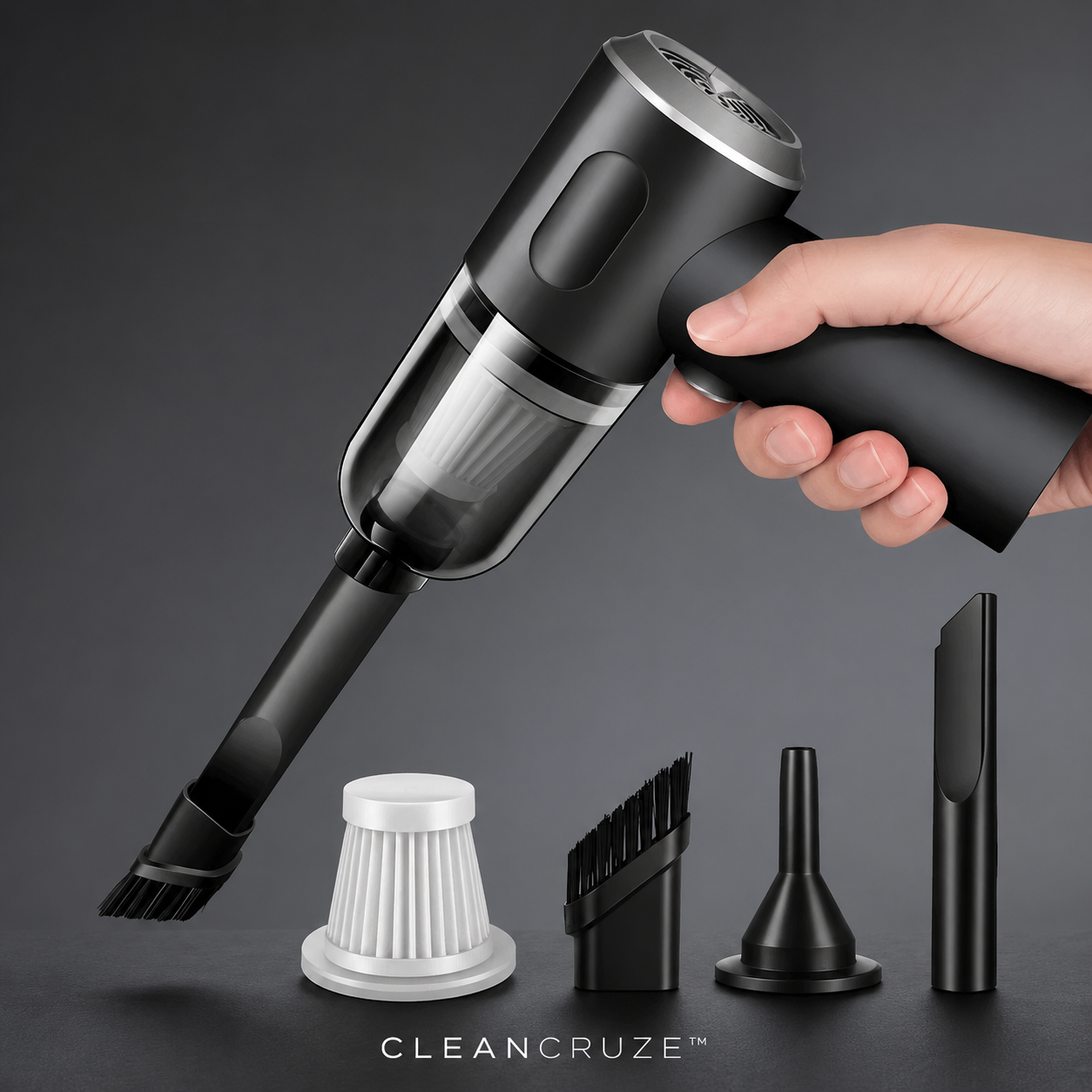 CleanCruze™ AirJet Mini Vacuum
