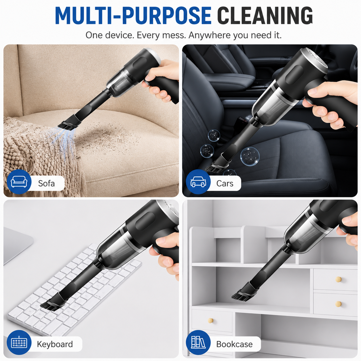 CleanCruze™ AirJet Mini Vacuum